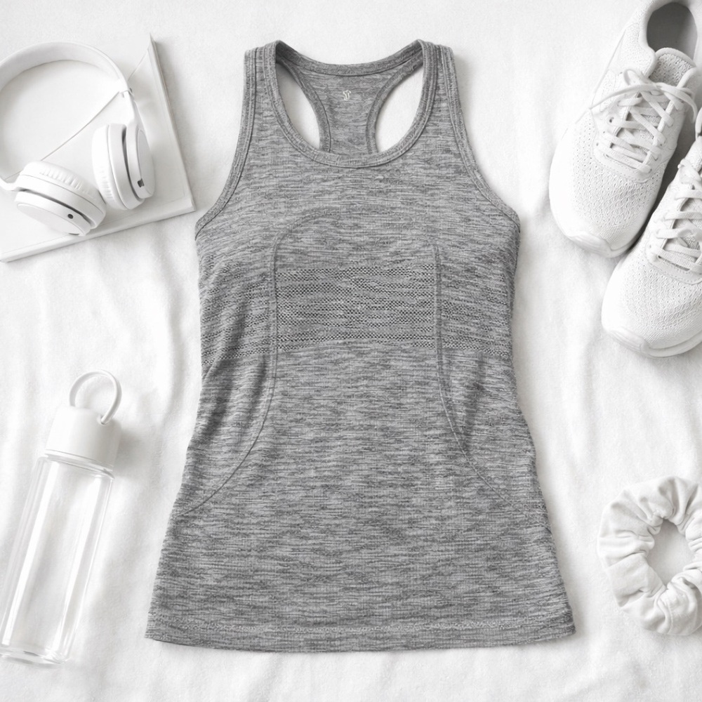 Lululemon | Tank Top | Gray Textured Knit | Size 2